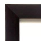 Specchio a figura intera da parete/porta con cornice in legno marrone espresso, rettangolare, singolo