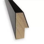 Specchio da parete rettangolare con cornice nera – Singolo