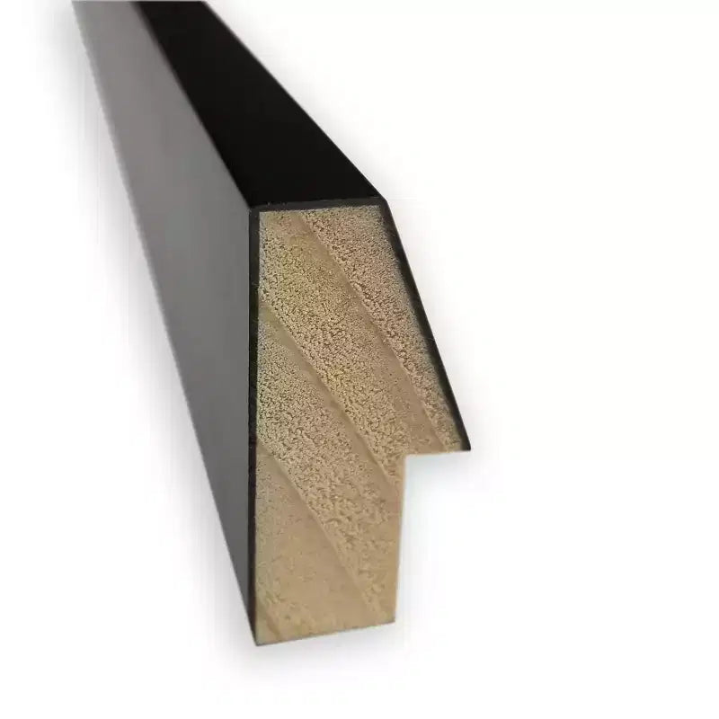 Specchio da parete rettangolare con cornice nera – Singolo