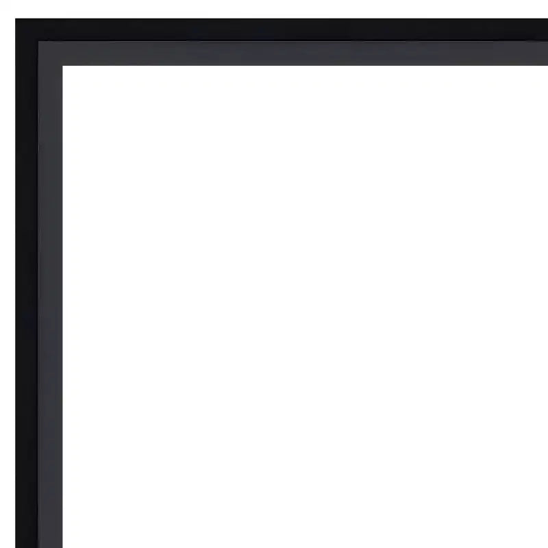 Specchio da parete rettangolare con cornice nera – Singolo