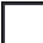 Specchio da parete rettangolare con cornice nera – Singolo