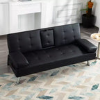 Divano sezionale modulare a L beige, 2 posti con chaise longue