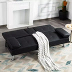 Divano sezionale modulare a L beige, 2 posti con chaise longue