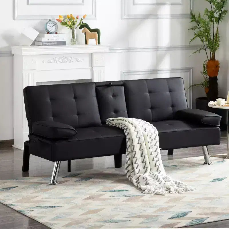 Divano sezionale modulare a L beige, 2 posti con chaise longue