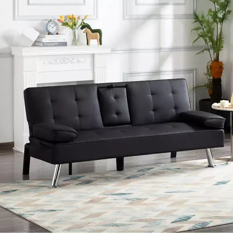 Divano sezionale modulare a L beige, 2 posti con chaise longue