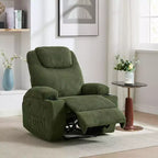 GustoWave Corduroy Power Lift Recliner Chair for Adult, Massage & Heat, Oversized Fabric Reclining Sofa for Living Room