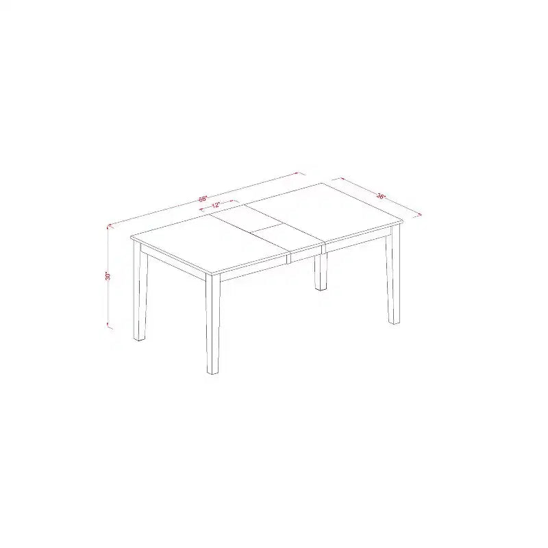 Set da pranzo rotondo con finitura ciliegio, legno e similpelle, 4 posti, 5 pezzi
