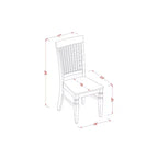Set da pranzo rotondo con finitura ciliegio, legno e similpelle, 4 posti, 5 pezzi