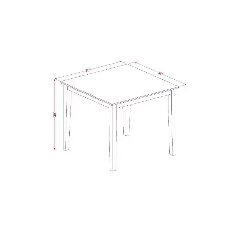 Set da 3 pezzi tavolo da pranzo rotondo, mogano, 2 posti, sedie in similpelle