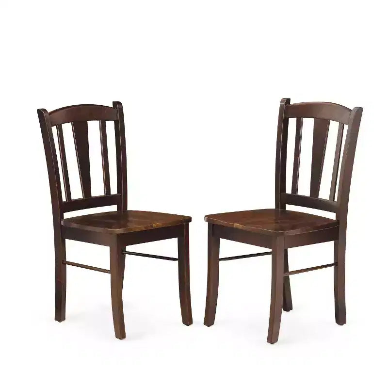 Set da pranzo rotondo a 5 pezzi in similpelle marrone, 4 posti a sedere