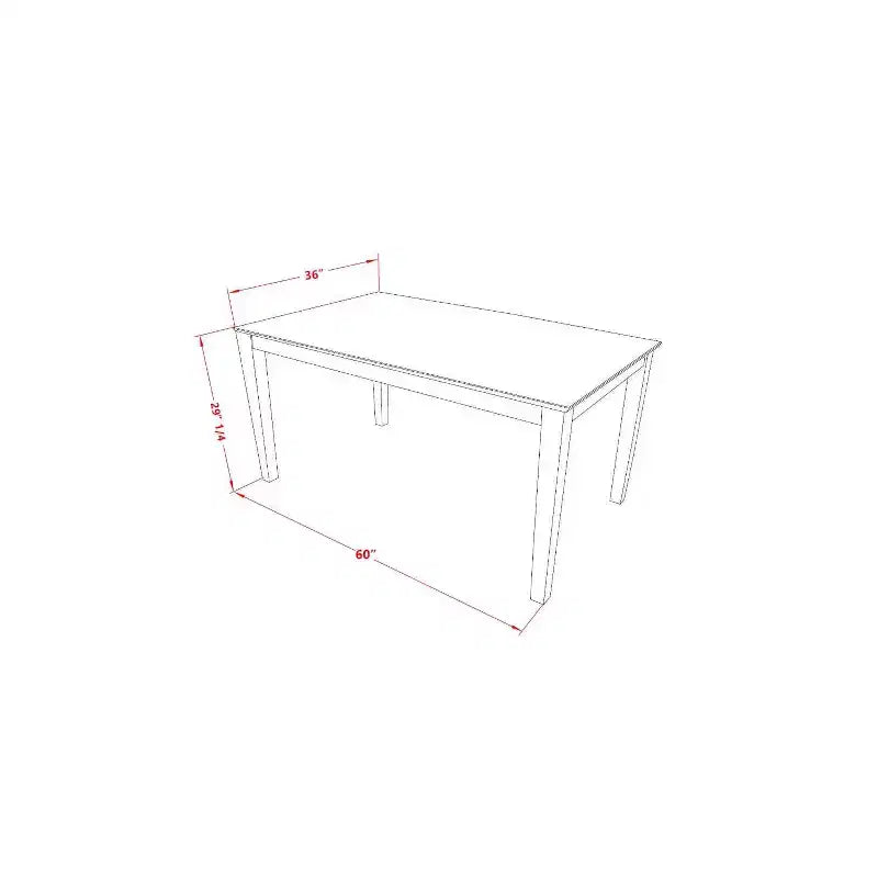 Set da pranzo rettangolare bianco a 7 pezzi, 6 posti – Struttura in legno e sedie in similpelle
