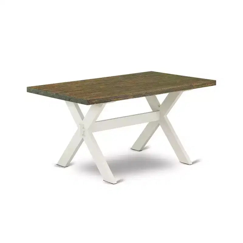 Set tavolo da pranzo rotondo in legno, marrone scuro, 6 posti, 7 pezzi