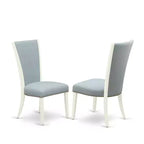 Set tavolo da pranzo rotondo in legno, marrone scuro, 6 posti, 7 pezzi