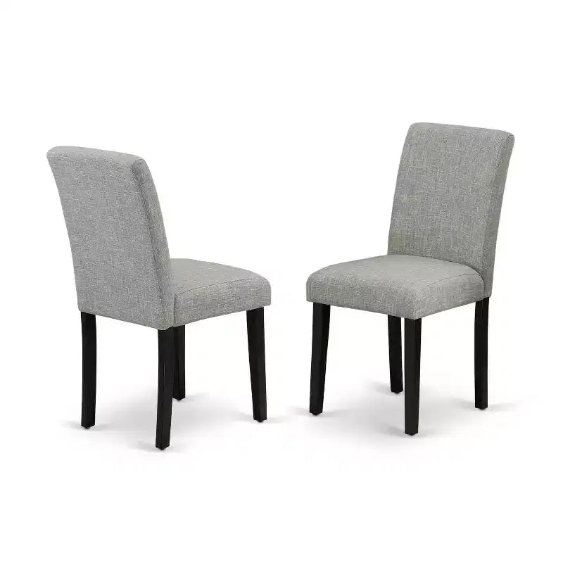 Set da pranzo rettangolare nero 5 pezzi, 4 posti a sedere