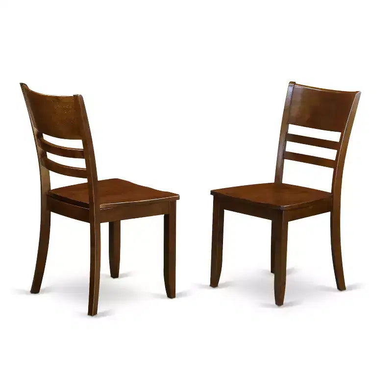 Set da pranzo in legno marrone e similpelle, rettangolare, 6 posti a sedere