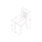Set da pranzo rotondo in rovere da 7 pezzi con 6 sedie in similpelle