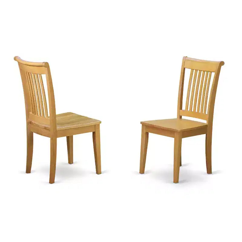 Set da pranzo 5 pezzi in rovere naturale, 4 posti