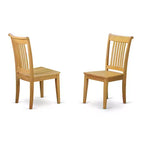Set da pranzo 5 pezzi in rovere naturale, 4 posti