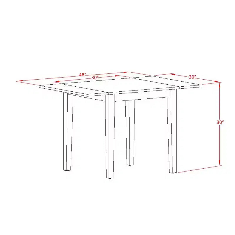 Set da pranzo da 3 pezzi con tavolo pieghevole Linen White per 2 persone, struttura in legno e sedie in ecopelle