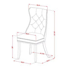Set da pranzo da 3 pezzi con tavolo pieghevole Linen White per 2 persone, struttura in legno e sedie in ecopelle