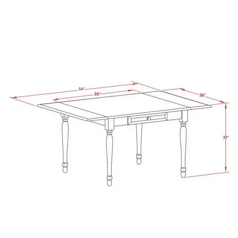 Set da pranzo 5 pezzi nero e ciliegio – Telaio in legno, sedie in similpelle, 5 posti