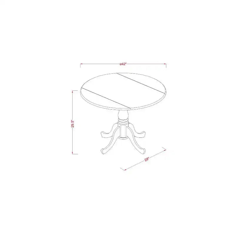 Set da pranzo rotondo bianco 5 pezzi, 4 posti – Tavolo in legno e sedie con braccioli in similpelle