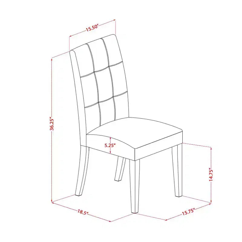 Set da pranzo 7 pezzi, effetto anticato marrone giacobino, 6 posti