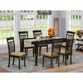 Set da pranzo rettangolare 7 pezzi Cappuccino, 6 posti
