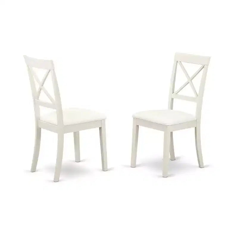 Set tavolo da pranzo rotondo panna e ciliegio, 4 posti, 5 pezzi