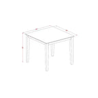 Set da pranzo rotondo in rovere naturale, sedie in similpelle, 4 posti, 5 pezzi