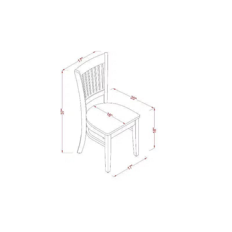 Set da pranzo rotondo in rovere naturale, sedie in similpelle, 4 posti, 5 pezzi