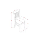 Set da pranzo rotondo in rovere naturale, sedie in similpelle, 4 posti, 5 pezzi