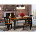 Set da pranzo rotondo Black & Cherry 5 pezzi, 4 posti a sedere