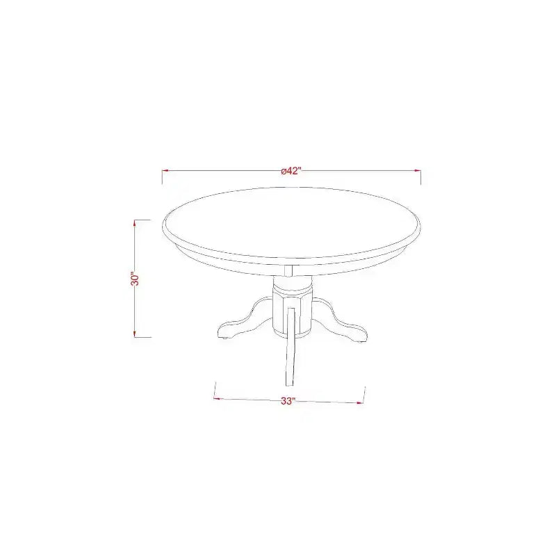 Set da pranzo rotondo bianco lino, piano in legno e sedie in similpelle, 4 posti, 5 pezzi
