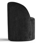 Sedia da pranzo con ruote in ciniglia – Set da 2 | Beige / Nero / Marrone / Verde salvia / Verde oliva / Terra / Brie