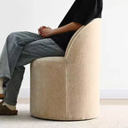Sedia da pranzo con ruote in ciniglia – Set da 2 | Beige / Nero / Marrone / Verde salvia / Verde oliva / Terra / Brie
