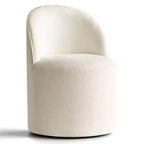 Sedia da pranzo con ruote in ciniglia – Set da 2 | Beige / Nero / Marrone / Verde salvia / Verde oliva / Terra / Brie
