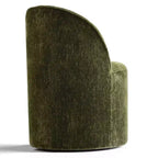 Sedia da pranzo con ruote in ciniglia – Set da 2 | Beige / Nero / Marrone / Verde salvia / Verde oliva / Terra / Brie