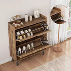 Scarpiera a cassetti a ribalta – Nero / Marrone / Grigio / Bianco / Color legno – Contiene 18–24 paia