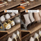Scarpiera a cassetti a ribalta – Nero / Marrone / Grigio / Bianco / Color legno – Contiene 18–24 paia