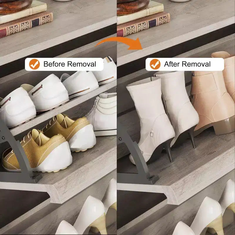 Scarpiera a cassetti a ribalta – Nero / Marrone / Grigio / Bianco / Color legno – Contiene 18–24 paia