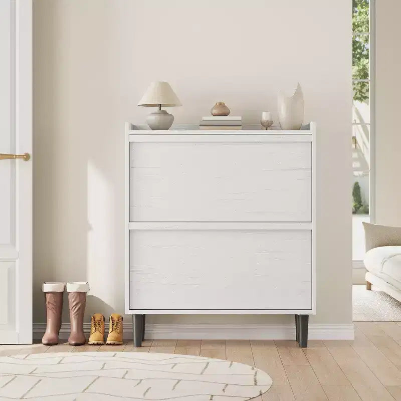 Scarpiera a cassetti a ribalta – Nero / Marrone / Grigio / Bianco / Color legno – Contiene 18–24 paia