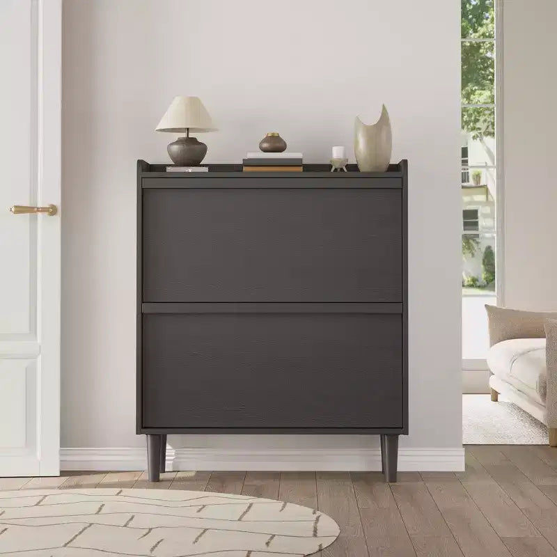 Scarpiera a cassetti a ribalta – Nero / Marrone / Grigio / Bianco / Color legno – Contiene 18–24 paia