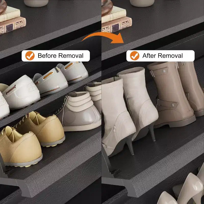 Scarpiera a cassetti a ribalta – Nero / Marrone / Grigio / Bianco / Color legno – Contiene 18–24 paia