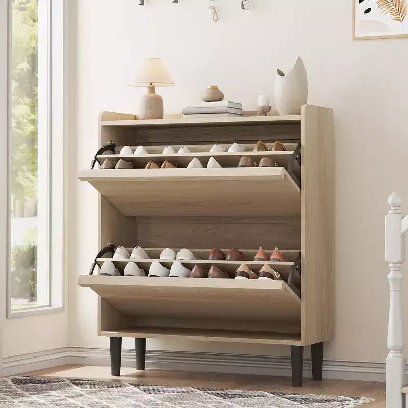 Scarpiera a cassetti a ribalta – Nero / Marrone / Grigio / Bianco / Color legno – Contiene 18–24 paia