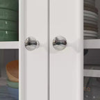 Madia da pranzo moderna con 4 ante e 3 cassetti, colore bianco