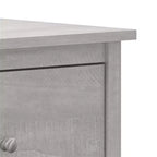 Comodino a 2 cassetti in rovere nero/rovere grigio polvere/rovere nodoso, set da 2