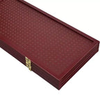 Paravento pieghevole a 4 pannelli in pegboard, nero/naturale/rosso/bianco – monouso